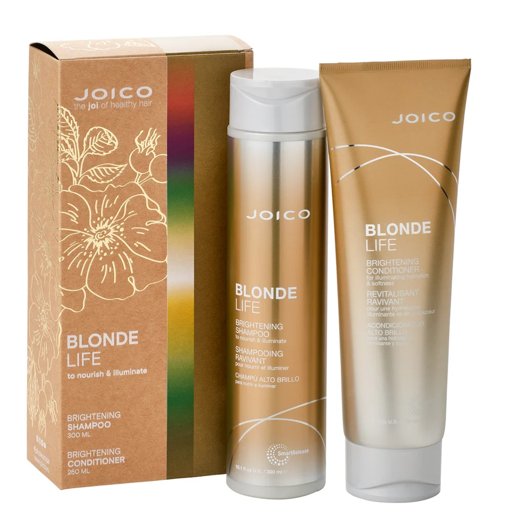 Joico Blonde Life Brightening Duo Gift Set - Shampoo 300ml & Conditioner 250ml Image 1