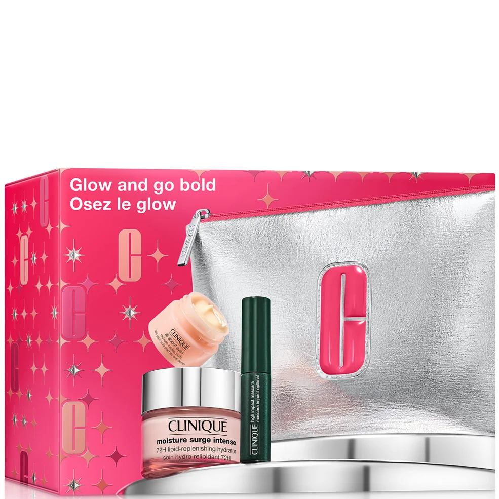 Clinique Glow and Go Bold: Skincare + Makeup Gift Set Image 1