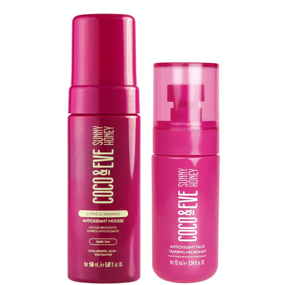 Coco & Eve Face Tanning Micromist and Antioxidant Express Tanning Mousse Bundle Image 1