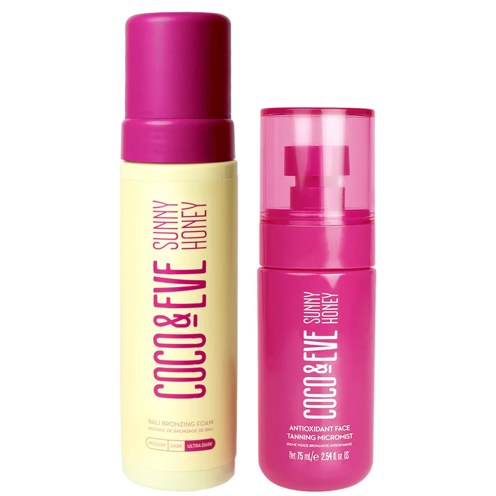Coco & Eve Bali Bronzing Foam and Face Tanning Micromist Bundle Ultra Dark Image 1