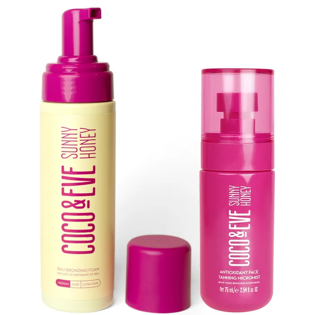 Coco & Eve Bali Bronzing Foam and Face Tanning Micromist Bundle (Various Shades)