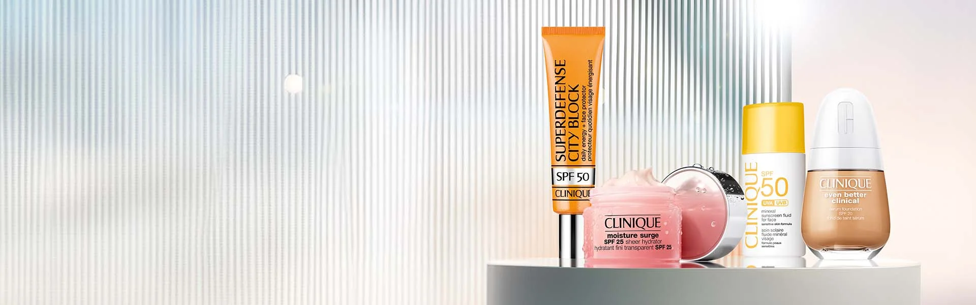 Clinique SPF & Makeup Top Banner