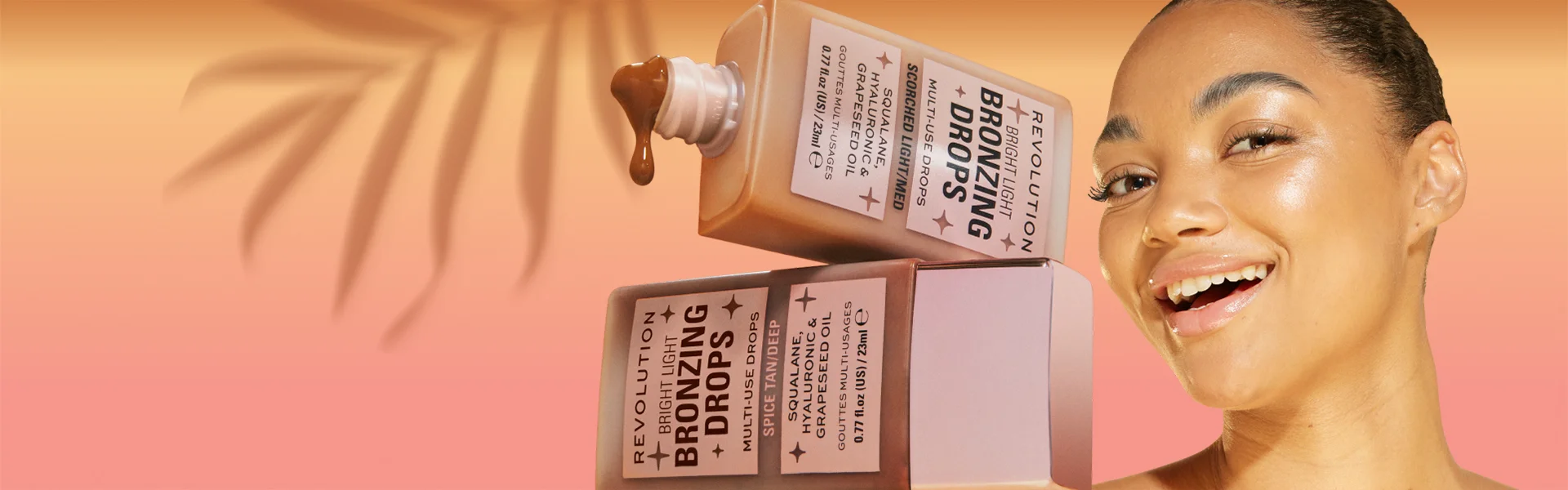 MAKEUP REVOLUTION BRIGHT LIGHT BRONZING DROPS